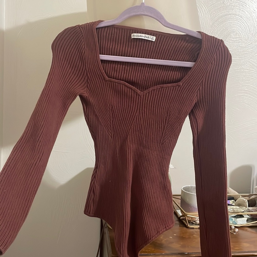 Abercrombie and Fitch Bodysuit sweetheart neck size small